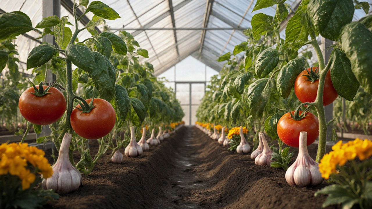 Что посадить в ноги к помидорам в теплице для лучшего урожая