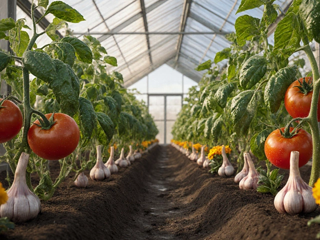 Что посадить в ноги к помидорам в теплице для лучшего урожая